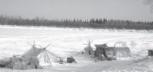 Some remote Iditarod checkpoints are little more than tents thrown up next to a - фото 46