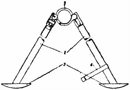 Рис 21Сошки 1 обойма 2 ноги 3 башмаки 4 защелка Принадлежность к - фото 21