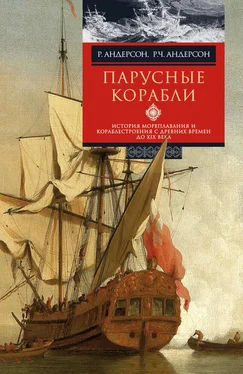 Роджер Чарльз Андерсон Парусные корабли. История мореплавания и кораблестроения с древних времен до XIX века обложка книги