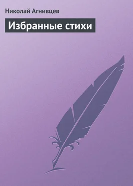 Николай Агнивцев Избранные стихи обложка книги