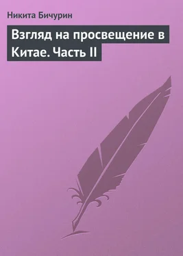 Никита Бичурин Взгляд на просвещение в Китае. Часть II обложка книги