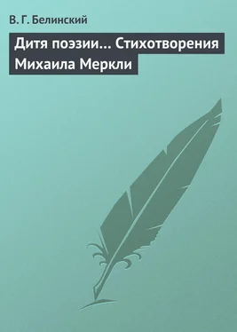 Виссарион Белинский Дитя поэзии… Стихотворения Михаила Меркли обложка книги