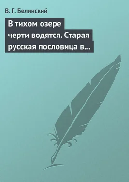 Виссарион Белинский В тихом озере черти водятся. Старая русская пословица в лицах и в одном действии. Федора Кони обложка книги