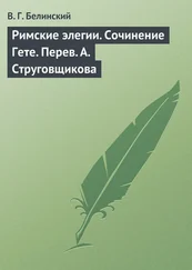 Виссарион Белинский - Римские элегии. Сочинение Гете. Перев. А. Струговщикова