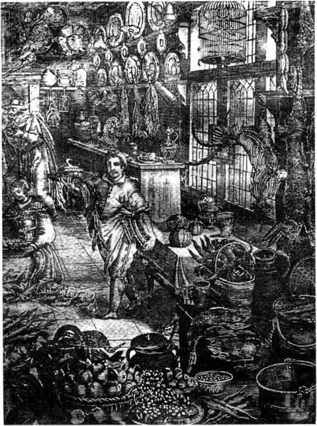 На кухне Гравюра XVIII в Что касается Франции то смерть Карла Смелого - фото 1
