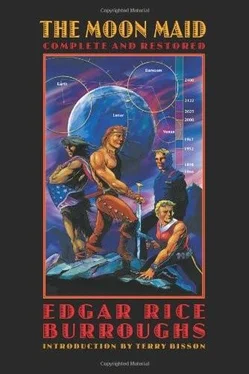 Edgar Burroughs The Moon Maid обложка книги