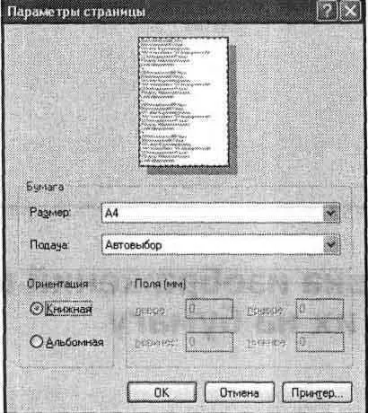 Рис 201 Диалоговое окно команды File Page Setup Рис 202 Просмотр - фото 72