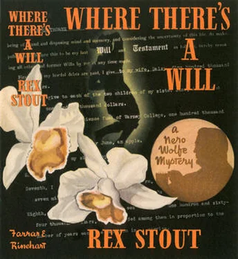 Rex Stout Where There's a Will