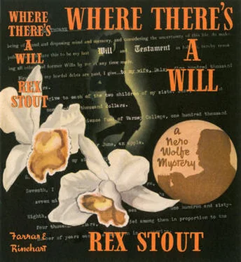 Rex Stout Where There's a Will обложка книги