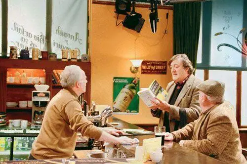Stephen appearing in Irishlanguage soap Ros na Rún Posters on a wall in - фото 34