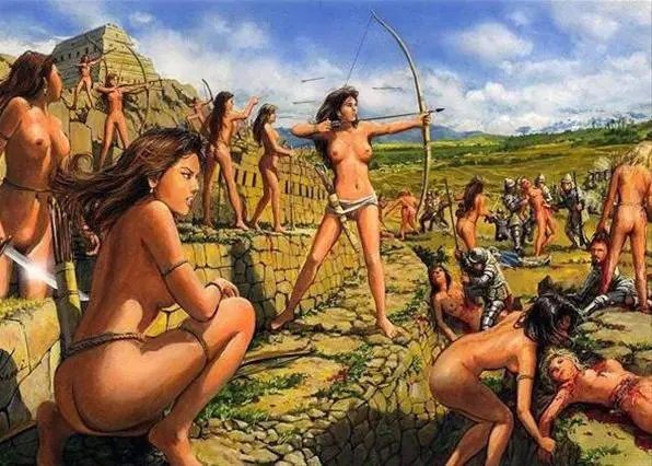 Рис 13 Битва конкистадоров Орельяно с амазонками Стрекалова И Заранее надо - фото 13