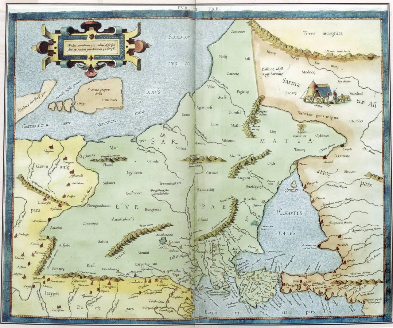 Рис 23 Клавдий Птолемей Герард Меркатор карта Европы VIII Кельн 1584 год - фото 23