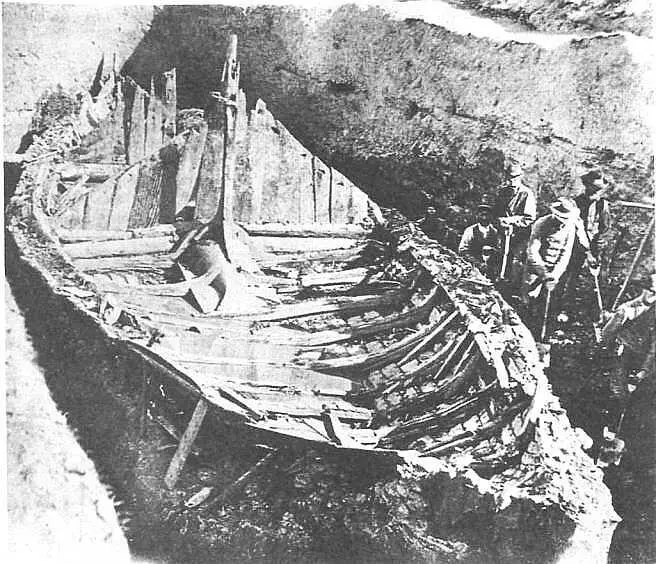 Корабль IX в найденный в Гокстаде Вестфольд Норвегия Был раскопан в 1880 - фото 7