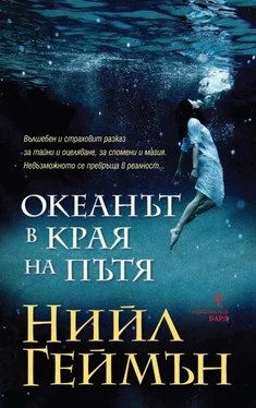 Нийл Геймън Океанът в края на пътя обложка книги