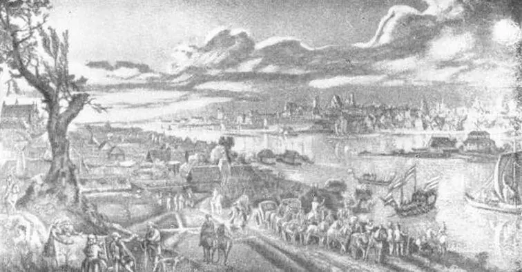 Варшава Гравюра 1770 года Каналетто Гуго Коллонтай Игнатий Потоцкий - фото 7