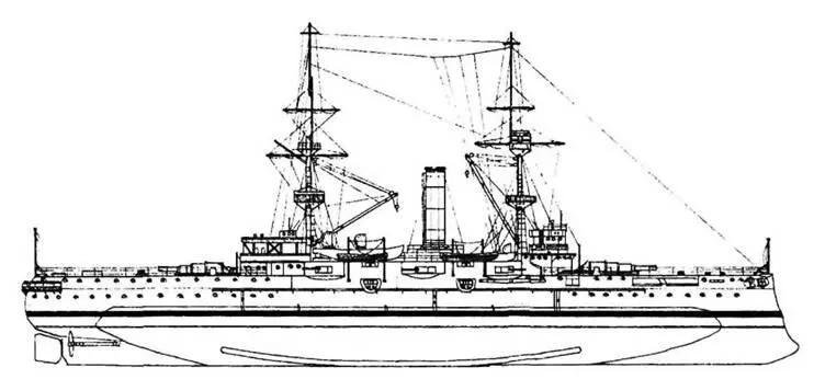 Наружный вид броненосца Ривендж 1914 г Броненосец Ривендж 1910г - фото 13