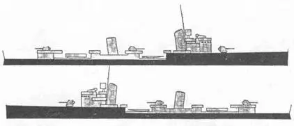 Эскадренный миноносец Николосо да Рекко 19441949 гг Схема камуфляжной - фото 28