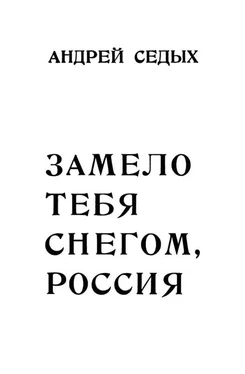 Андрей Седых Замело тебя снегом, Россия обложка книги