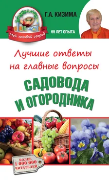 Галина Кизима Лучшие ответы на главные вопросы садовода и огородника обложка книги