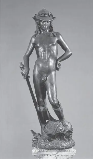 Donatellos David The first we know of this extraordinary statue with its - фото 8