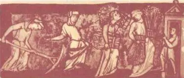 Крестьянский труд Миниатюра XII в Урок Миниатюра начала XIV в - фото 31