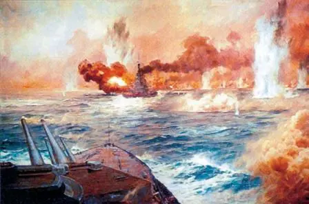 Ютландское сражение между британским и германским флотом 1916 г Стремясь - фото 24
