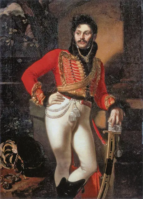 Портрет лейбгусарского полковника Е В Давыдова 1809 Государственный - фото 27