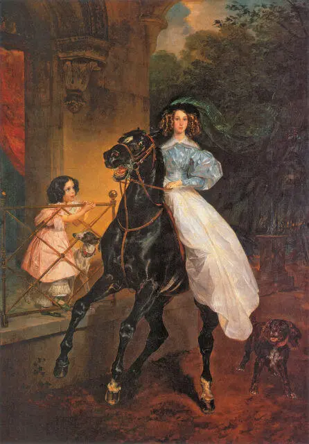 Всадница 1832 Государственная Третьяковская галерея Москва Портрет графини - фото 36