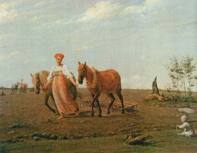 На пашне Весна Первая половина 1820х Государственная Третьяковская галерея - фото 40