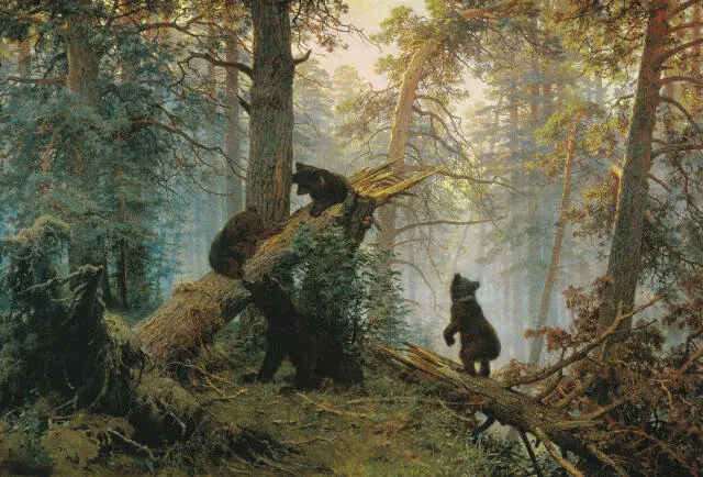 Утро в сосновом лесу 1889 Государственная Третьяковская галерея Москва - фото 78