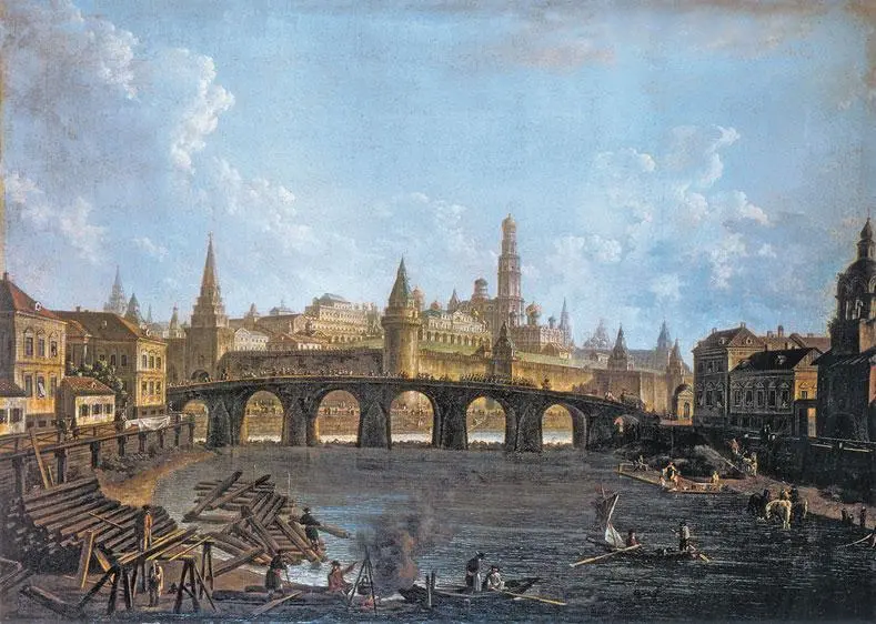 Вид Дворцовой набережной от Петропавловской крепости 1794 Государственная - фото 27