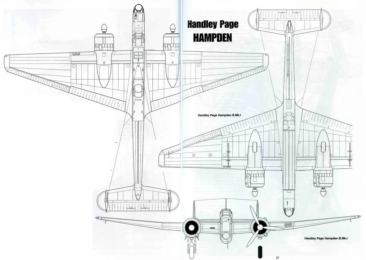 Handley Page Hampden BMkl Handley Page Hampden BMkll Handley Page - фото 81