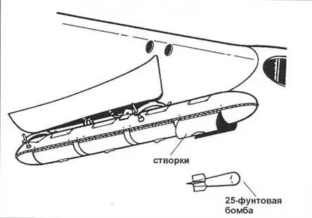 Подвесной контейнер с практическими бомбами F8F1B В 1944 году на Совместной - фото 62