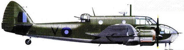 Бристоль Бофорт MkIA DV8I6 V из 22й эскадрильи Вавунийя Цейлон апрель - фото 113