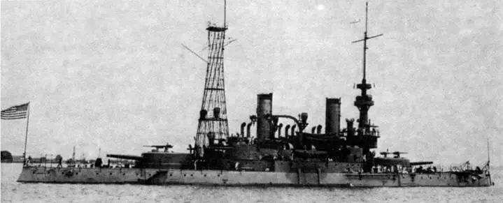 Броненосец Индиана в 1910е гг Двумя днями позднее поступил приказ о - фото 34