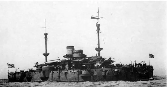 Техас во время войны с Испанией 1898 г Броненосец Техас Оба фото - фото 73