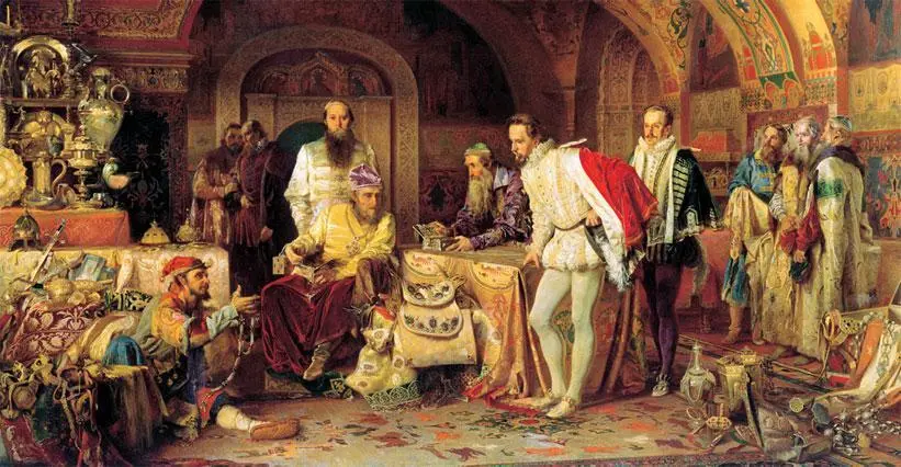 Царь Иоанн IV Васильевич Грозный показывает сокровища английскому послу Горсею - фото 18