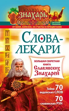 Евгений Тихонов Слова-лекари. Большая секретная книга славянских знахарей обложка книги