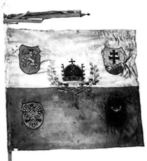 Знамя ЧехоСловацкой дружины пожалованное в 1914 г Позже было передано в 1й - фото 7