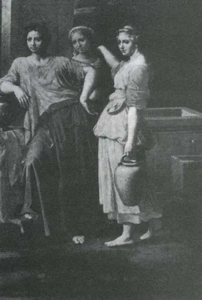 53 Poussin Eliezer and Rebecca detail 1648 The word caricature may give - фото 54