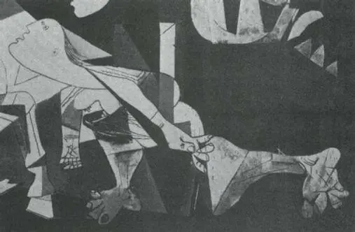 81 Picasso Guernica detail 1937 Every part of the body of the woman in - фото 82