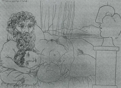92 Picasso Sculptor and Model Resting 1933 Its secret is a metaphor It - фото 93