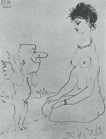 110 Picasso Young Woman and Cupid with Mask 5 January 1954 The Cupid with - фото 111