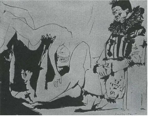 113 Picasso Old Clown and Couple 10 January 1954 Now he grasps at that - фото 114