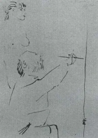 118 Picasso Painter and Model 25 December 1953 Thus the role of the young - фото 119