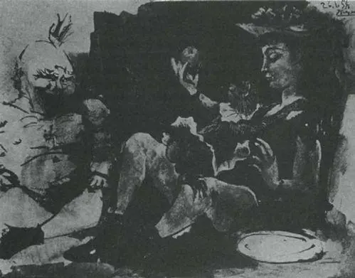 119 Picasso Woman Apple Monkey Man 26 January 1954 Perhaps the bitterest - фото 120