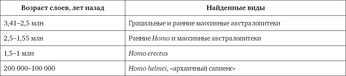 Олдувай Как видим во всех случаях на смену австралопитекам приходят ранние - фото 13