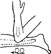 Рис 514 Эллиптический массаж Клином внутренней стороны большеберцовой кости - фото 135
