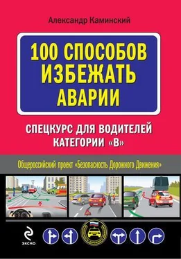 Александр Каминский 100 способов избежать аварии. Спецкурс для водителей категории В обложка книги