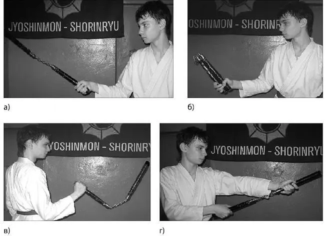 Рис 26Формы удержания нунчаку а хонтэмочи б гьякутэмочи в токуши - фото 26